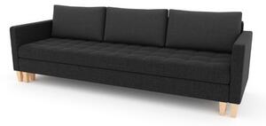 OSLO II nagyméretű kinyitható kanapé Fekete