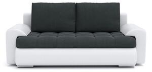 TOKIO VIII kinyitható kanapé Világosszürke / fehér ökobőr