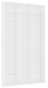VidaXL fehér szerelt fa CD-szekrény 102 x 23 x 177,5 cm