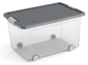 Fedeles műanyag tárolódoboz 56,5x39x31,5 cm W box L – KIS