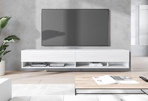 MENDES A 2 TV asztal, 180x30x31, fehér/fala, LED nélkül