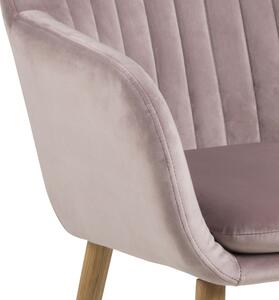 Stílusos szék Nashira - világos rózsaszín VIC