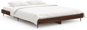 Fa Ágykeret - Barna Tölgy - 135x190 cm