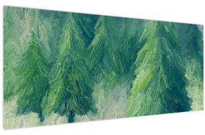 Kép - Festett tűlevelűek (120x50 cm)