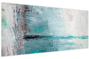 Kép - Absztrakt olajfestmény (120x50 cm)