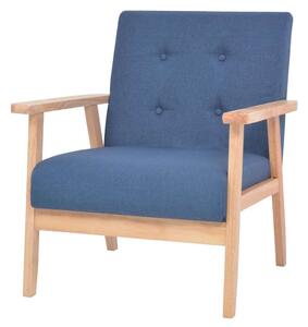 VidaXL Kék Szövet Karosszék - 64,5x67x73,5 cm