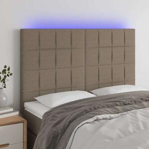 VidaXL LED-es Ágyfejtámla - Szövet - 144x128cm