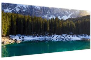 Kép - Karersee tó (120x50 cm)