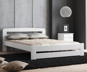 Sasa ágy 160x200 tömör fenyő fehér