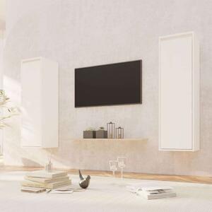 VidaXL 2 db fehér tömör fenyőfa faliszekrény 30 x 30 x 100 cm