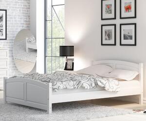 AMI bútorok Mela fenyő ágy 120x200 fehér