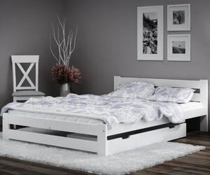 AMI bútorok Eureka VitBed ágy 120x200cm tömör fenyő fehér