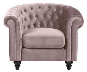 Luxus fotel Ninetta - világos rózsaszín