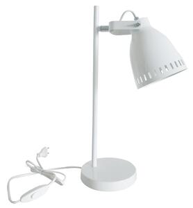 Asztali lámpa, fehér/fém, AIDEN TYP 1