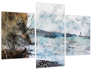 Kép - Zátony, akvarell (90x60 cm)