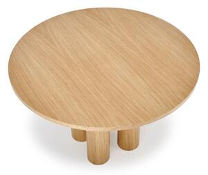 Asztal Houston 1404, Tölgy, 77cm, Közepes sűrűségű farostlemez, Természetes fa furnér