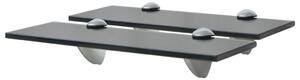 2 db lebegő üvegpolc 30 x 10 cm 8 mm
