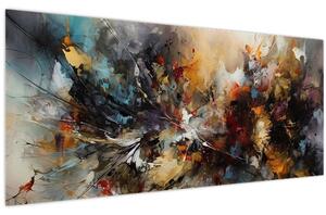 Kép - Absztrakt grafika (120x50 cm)