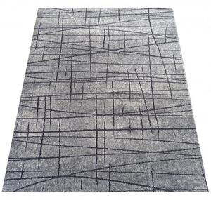 Modern absztrakt szürke szőnyeg Szélesség: 200 cm | Hosszúság: 290 cm