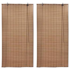 VidaXL 2 db barna bambusz redőny 150 x 220 cm