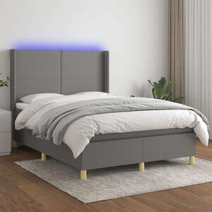 VidaXL LED-es Ágy Matraccal - 140x190 cm