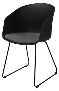 Stílusos szék Almanzo fekete / szürke