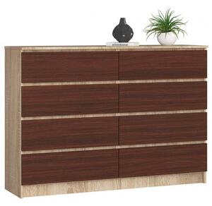 K140 8SZ Komód (sonoma tölgy/wenge)