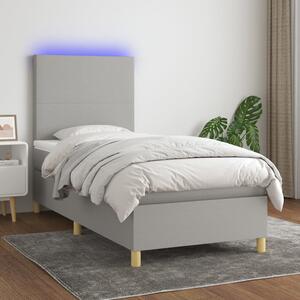 VidaXL LED-es Ágy - Rugós Matraccal - 100x200 cm