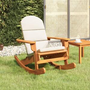 VidaXL tömör akácfa Adirondack hintaszék párnával