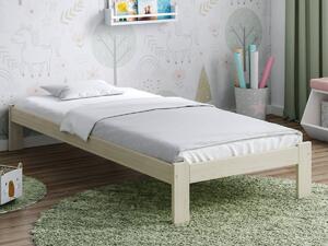 AMI bútorok Anzu VitBed ágy 90x200cm fehérített fenyő