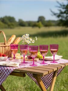 Sinsay - Piknik borospohár készlet 5 pack - pasztellpink