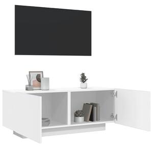 Fehér szerelt fa TV-szekrény 100 x 35 x 40 cm