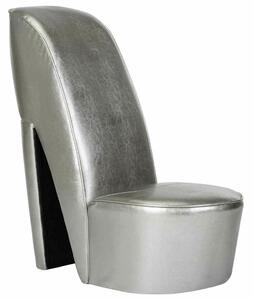 Magas Sarkú Cipő Fotel - Ezüst - 85,5 cm