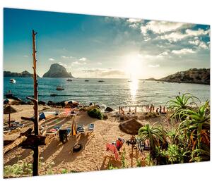 Kép - Strand emberekkel (90x60 cm)
