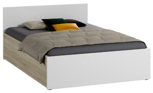AMI bútorok DM1 ágy 160x200cm fehér + sonoma tölgy
