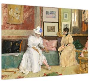 Kép - William Merritt Chase, A Friendly Call, reprodukciók (70x50 cm)