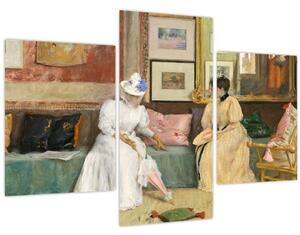 Kép - William Merritt Chase, A Friendly Call, reprodukciók (90x60 cm)