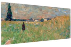 Kép - Georges Seurat, A Summer Landscape, reprodukciók (120x50 cm)