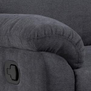 Luxus hármas fotel Nyx sötét szürke