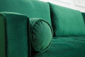 Sarok ülőgarnitúra Adan II 260 cm smaragdzöld bársony