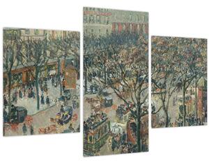 Kép - Camille Pissarro, Boulevard des Italiens, Morning, Sunlight, reprodukciók (90x60 cm)