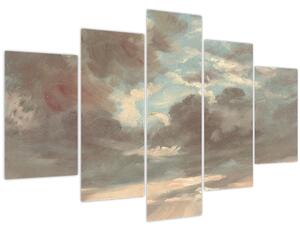Kép - John Constable, Cloud Study Stormy Sunset, reprodukciók (150x105 cm)