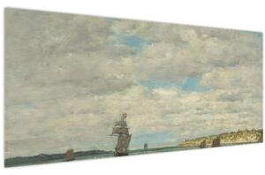 Kép - Eugène Boudin, Coast of Brittany, reprodukciók (120x50 cm)