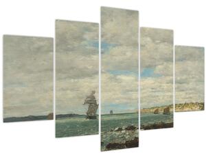 Kép - Eugène Boudin, Coast of Brittany, reprodukciók (150x105 cm)