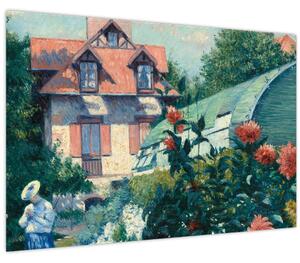 Kép - Gustave Caillebotte, Dahlias, Garden at Petit Gennevilliers, reprodukciók (90x60 cm)