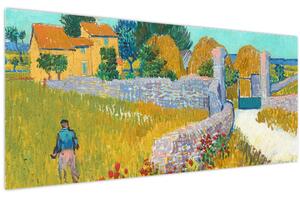 Kép - Vincent van Gogh, Farmhouse in Provence, reprodukciók (120x50 cm)