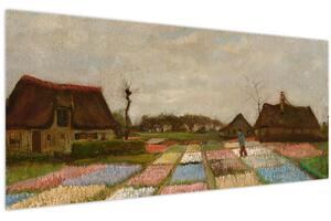 Kép - Vincent van Gogh, Flower Beds in Holland, reprodukciók (120x50 cm)