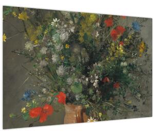Kép - Auguste Renoir, Flowers in a Vase, reprodukciók (90x60 cm)