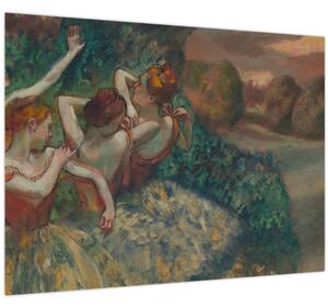 Üveg kép - Edgar Degas, Four Dancers, reprodukciók (70x50 cm)