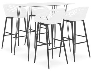 VidaXL Fehér Bárszett - 5 részes - 120x60cm